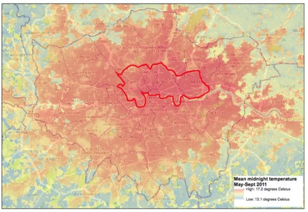 Heat Island Map